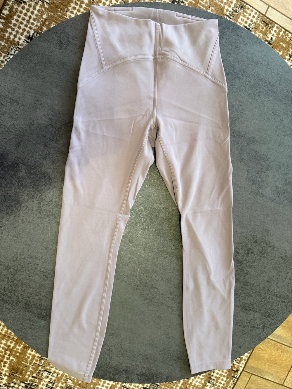 Luxe Pale Lavender High-Waist Leggings